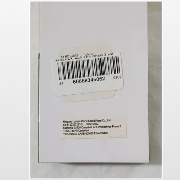 New Home Chunky Wood Block Sitters Décor - Picture 10 of 12